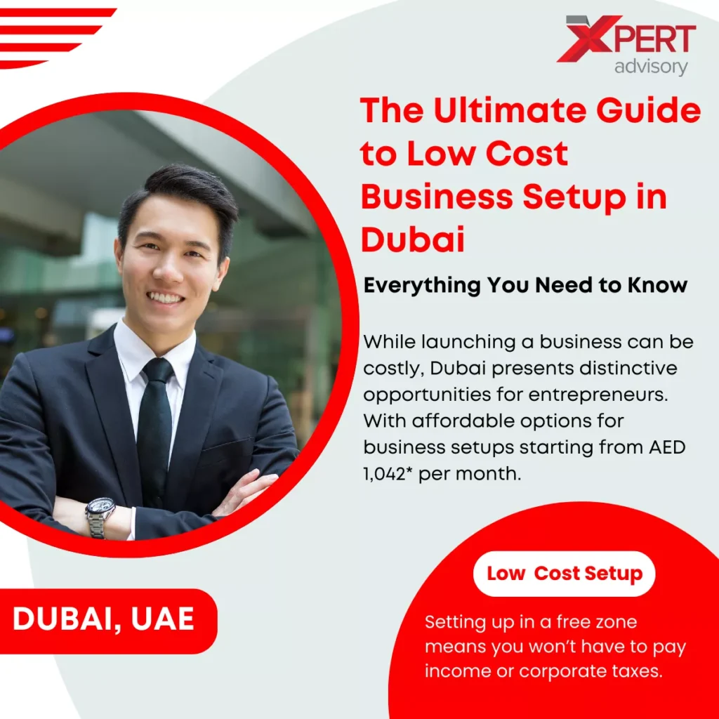 Low cost business setup in Dubai.