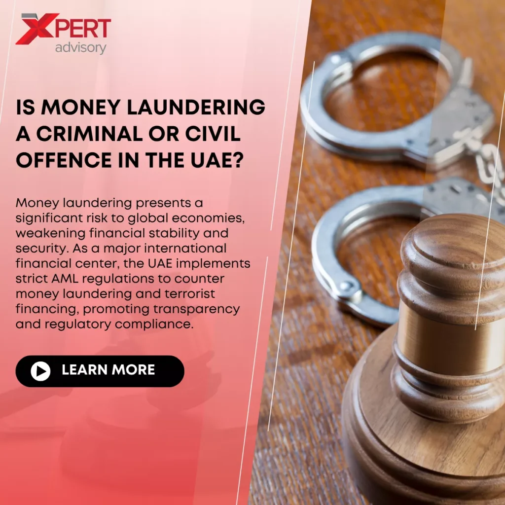 is money laundering a criminal or civil offence