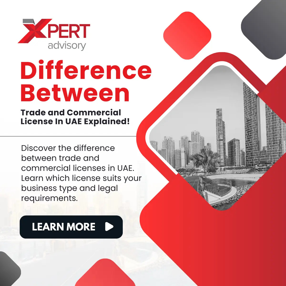 difference between trade and commercial license in uae