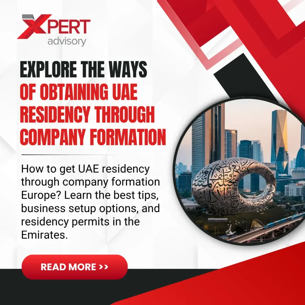 uae residency through company formation europe