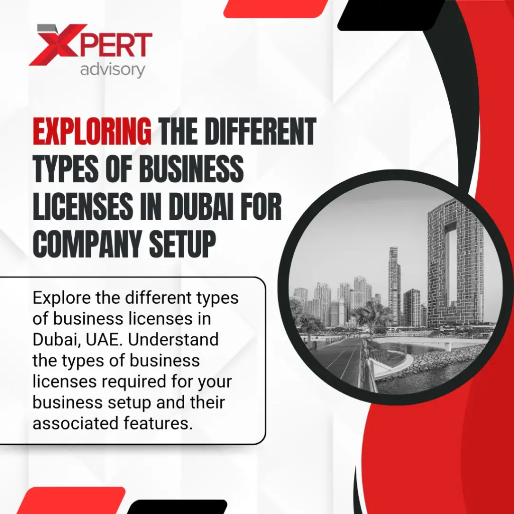 different types of business licenses in dubai