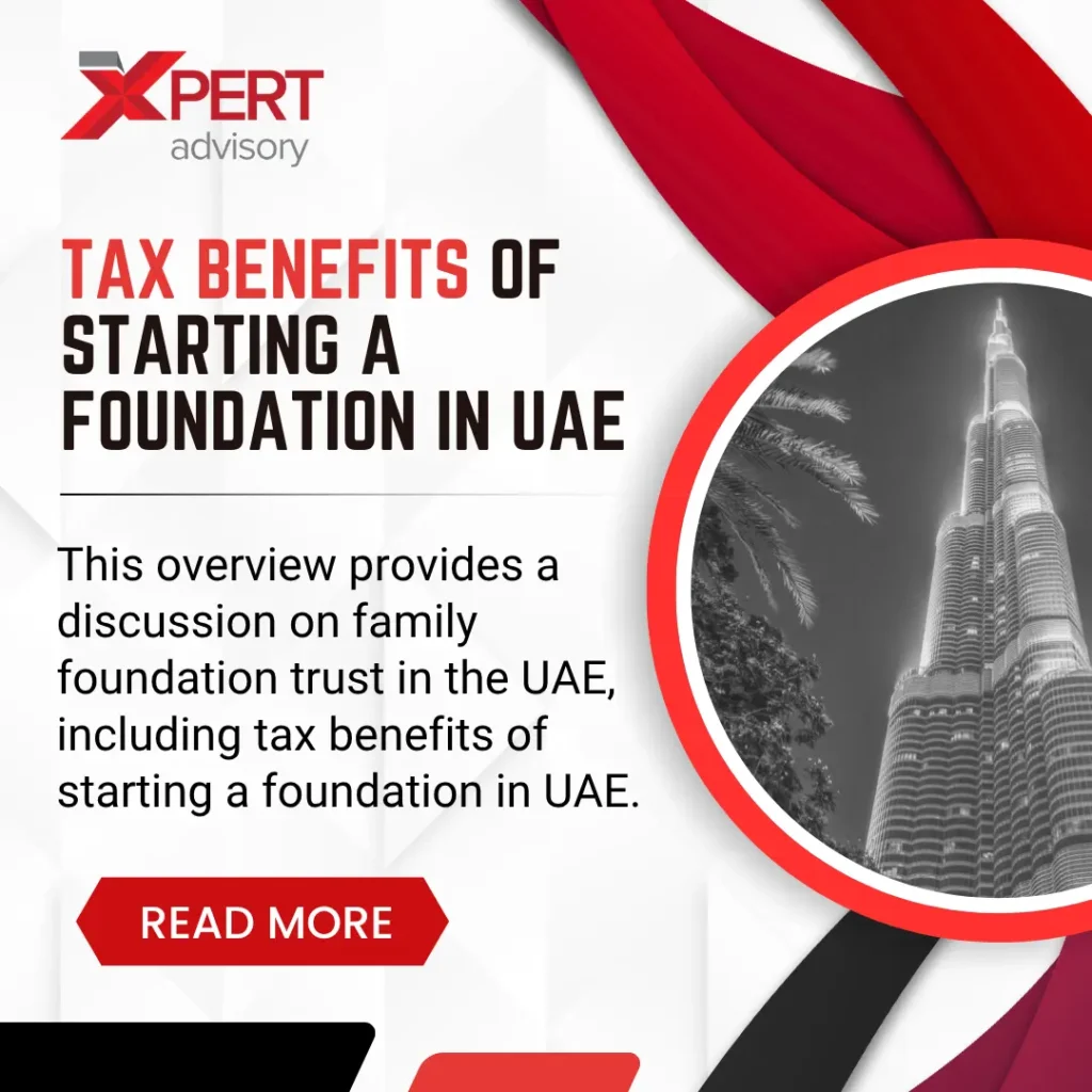 tax benefits of starting a foundation in uae